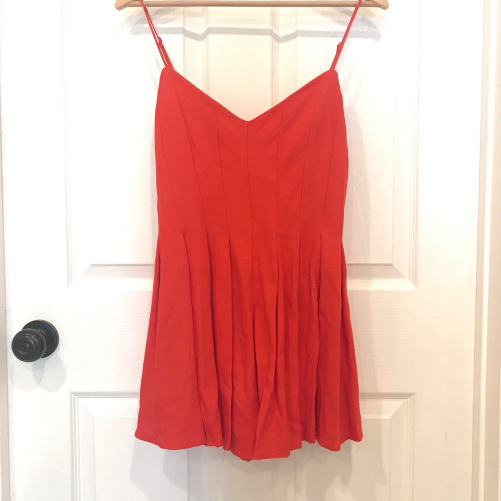 Coral jumpsuit/ romper